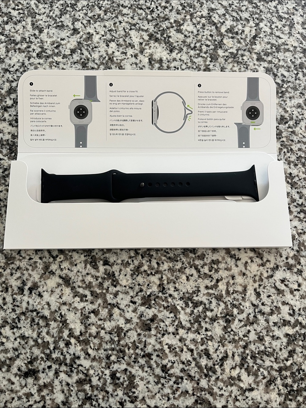 Apple Black Sport Band for Apple Watch